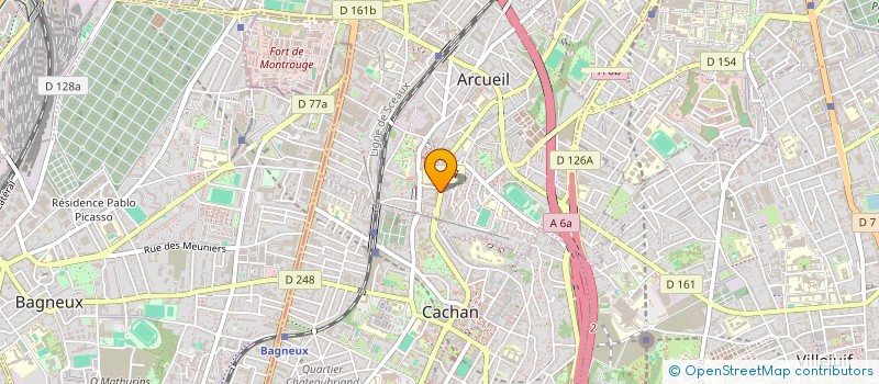 localisation de l'entreprise MONSIEUR PHILIPPE GILLOT à ARCUEIL