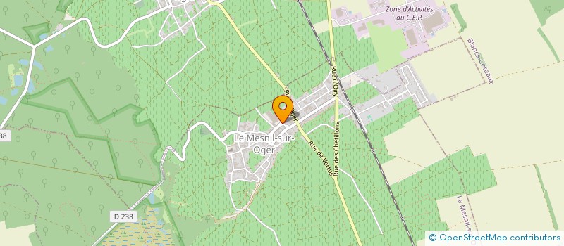 localisation de l'entreprise MONSIEUR PHILIPPE GIRARD  LE MESNIL-SUR-OGER