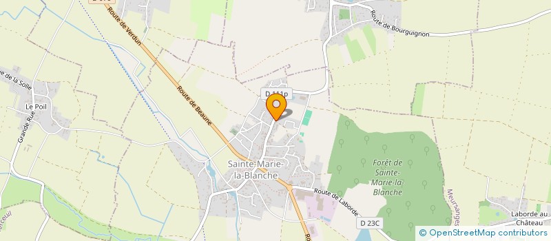 localisation de l'entreprise MONSIEUR PHILIPPE GIRARDOT  SAINTE-MARIE-LA-BLANCHE