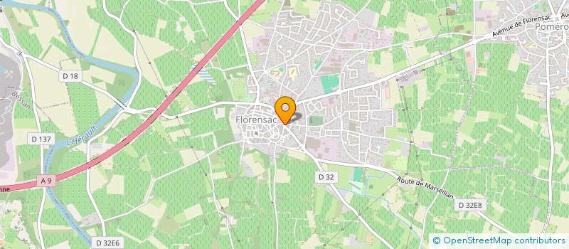 localisation de l'entreprise MONSIEUR PHILIPPE GIRAUD à FLORENSAC