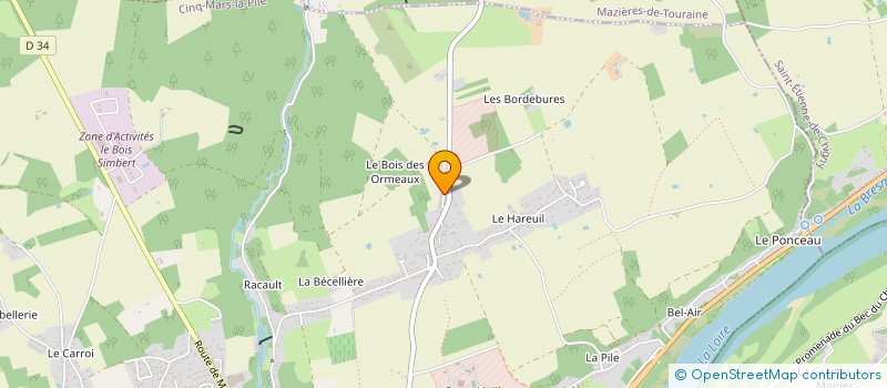 localisation de l'entreprise MONSIEUR PHILIPPE GIRAUT  CINQ-MARS-LA-PILE