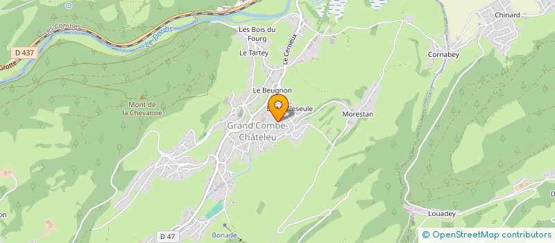 localisation de l'entreprise MONSIEUR PHILIPPE GIROD à GRAND'COMBE-CHATELEU