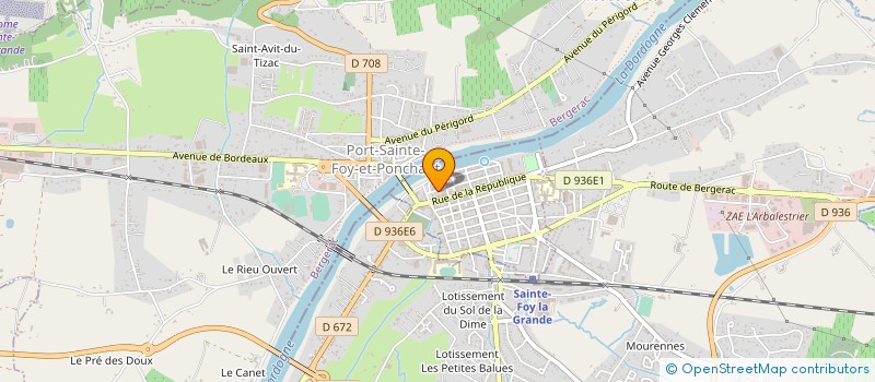 localisation de l'entreprise MONSIEUR PHILIPPE GIROT à SAINTE-FOY-LA-GRANDE