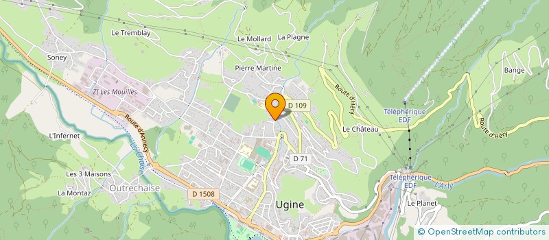 localisation de l'entreprise MONSIEUR PHILIPPE GLAUDA à UGINE