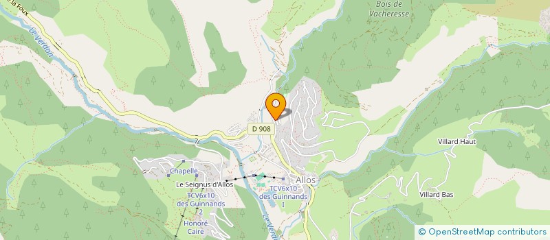 localisation de l'entreprise MONSIEUR PHILIPPE GLIN  ALLOS