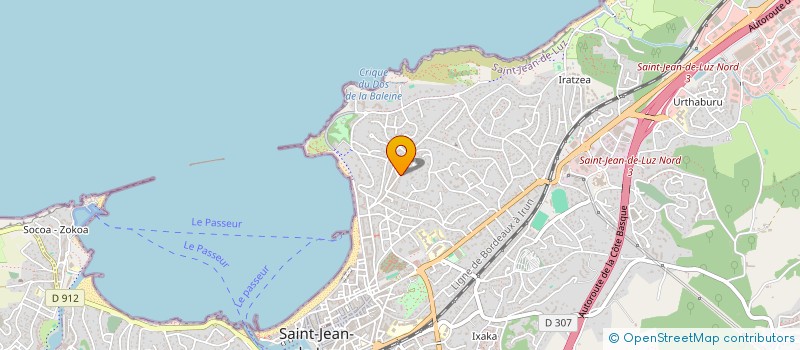 localisation de l'entreprise MONSIEUR PHILIPPE GLOAGUEN à SAINT-JEAN-DE-LUZ