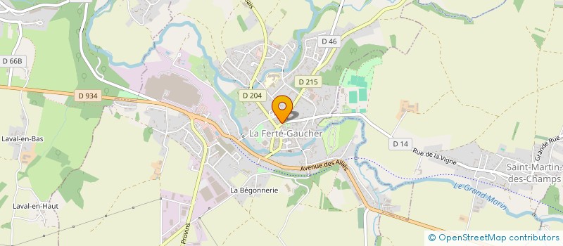 localisation de l'entreprise MONSIEUR PHILIPPE GOBEAUD à LA FERTE-GAUCHER