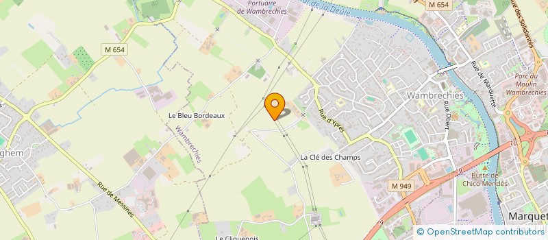 localisation de l'entreprise MONSIEUR PHILIPPE GODDYN  WAMBRECHIES