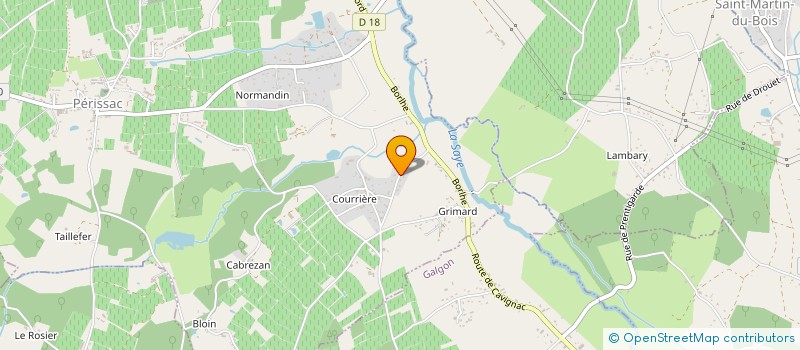 localisation de l'entreprise MONSIEUR PHILIPPE GODEFROY à PERISSAC