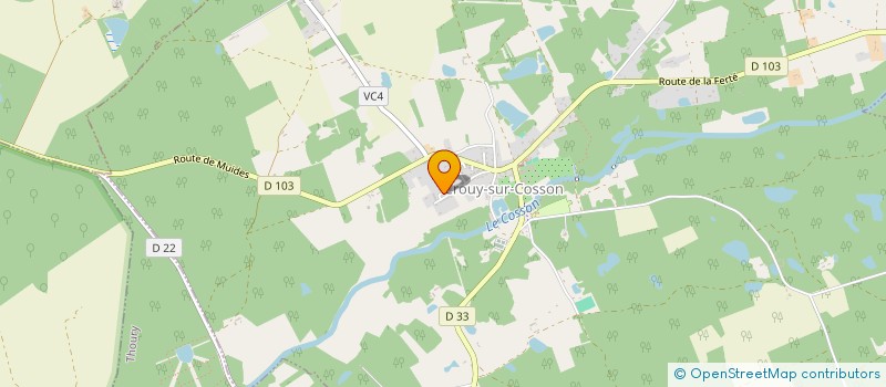 localisation de l'entreprise MONSIEUR PHILIPPE GODEGRAND  CROUY SUR COSSON