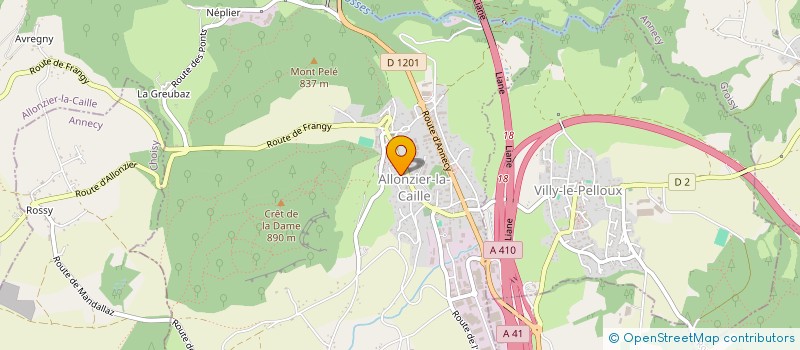 localisation de l'entreprise MONSIEUR PHILIPPE GODIGNON  ALLONZIER-LA-CAILLE