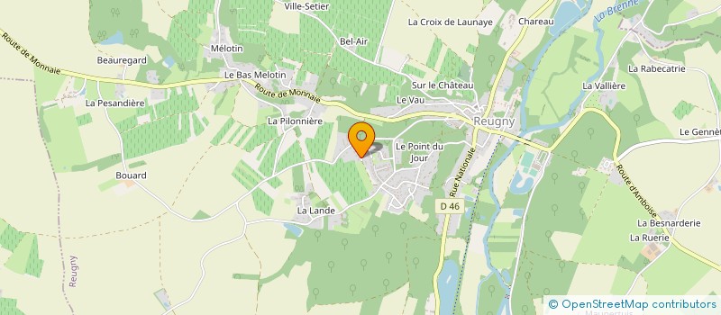 localisation de l'entreprise MONSIEUR PHILIPPE GODRANT à REUGNY