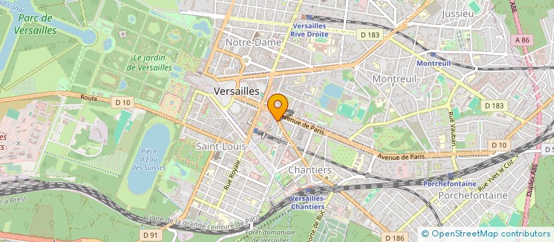 localisation de l'entreprise MONSIEUR PHILIPPE GOLUBOVIC à VERSAILLES