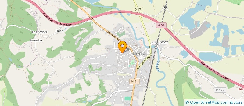 localisation de l'entreprise MONSIEUR PHILIPPE GOMES  LAYRAC