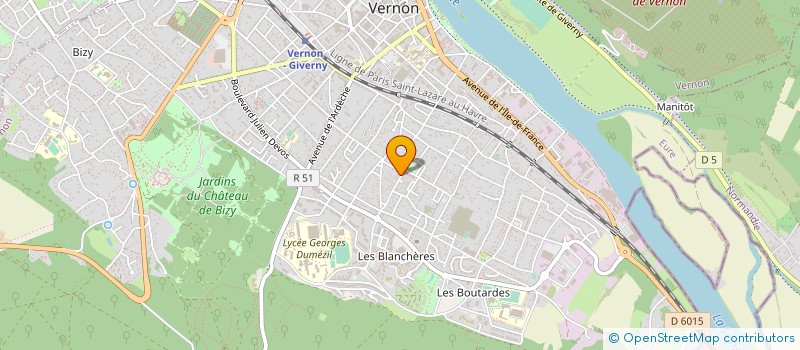 localisation de l'entreprise MONSIEUR PHILIPPE GOMES PEREIRA  VERNON