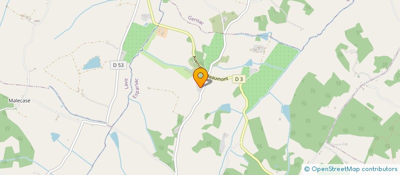 localisation de l'entreprise MONSIEUR PHILIPPE GOMEZ  ESPARSAC