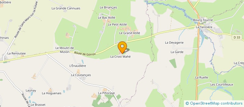 localisation de l'entreprise MONSIEUR PHILIPPE GONTIER à ST ELLIER DU MAINE