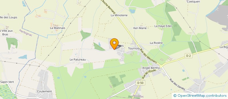 localisation de l'entreprise MONSIEUR PHILIPPE GOSSELIN  MISSILLAC