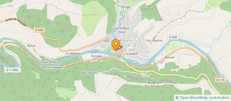 localisation de l'entreprise MONSIEUR PHILIPPE GOSSET à SAINT-ANTONIN-NOBLE-VAL