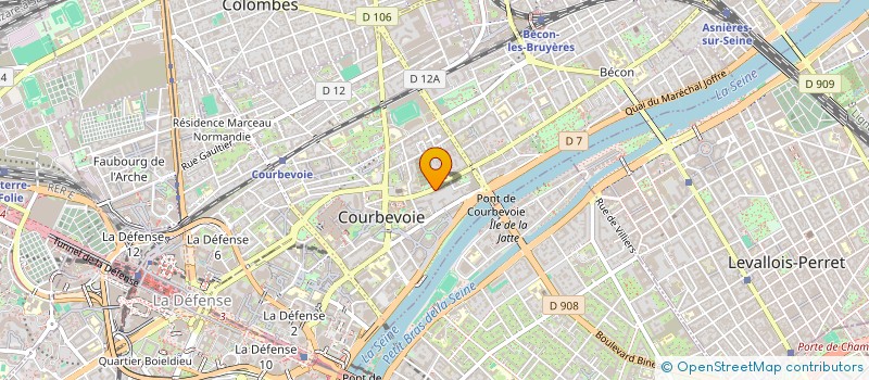 localisation de l'entreprise MONSIEUR PHILIPPE GOTTELAND à COURBEVOIE