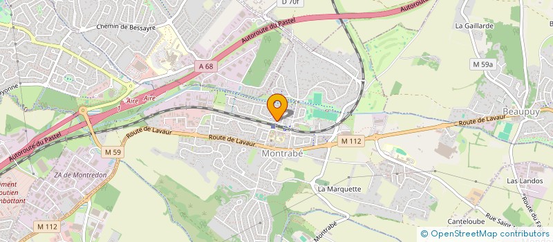 localisation de l'entreprise MONSIEUR PHILIPPE GOUPILLE  MONTRABE