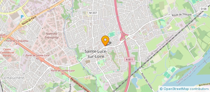 localisation de l'entreprise MONSIEUR PHILIPPE GOURDIER  SAINTE-LUCE-SUR-LOIRE