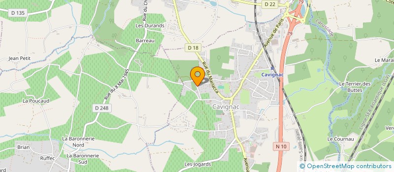 localisation de l'entreprise MONSIEUR PHILIPPE GOURDIN  CAVIGNAC