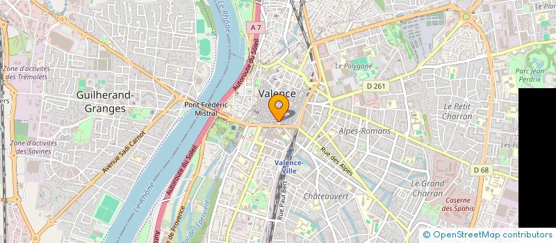 localisation de l'entreprise MONSIEUR PHILIPPE GOURRET à VALENCE