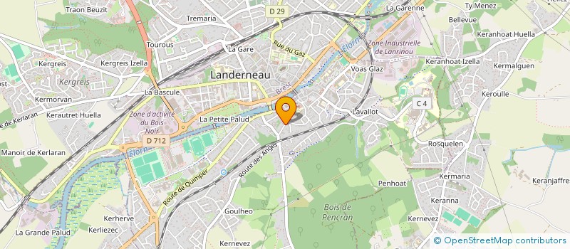 localisation de l'entreprise MONSIEUR PHILIPPE GOURVENEC  LANDERNEAU