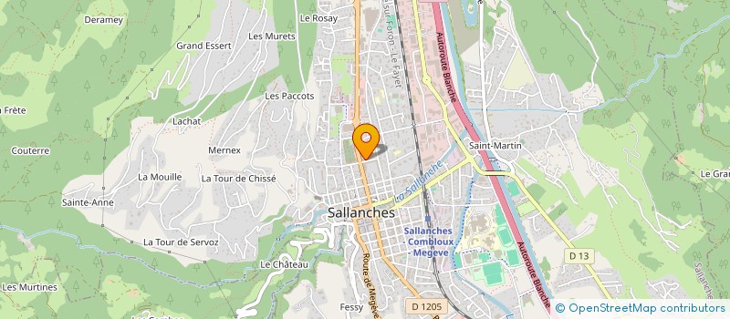 localisation de l'entreprise MONSIEUR PHILIPPE GOUSSARD à SALLANCHES