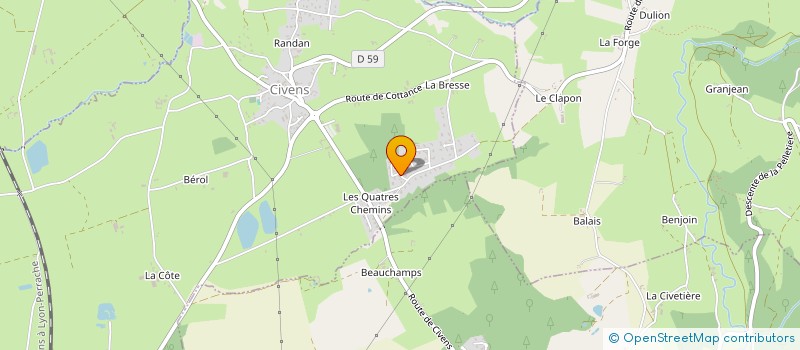 localisation de l'entreprise MONSIEUR PHILIPPE GOUTTEFANGEAS  CIVENS