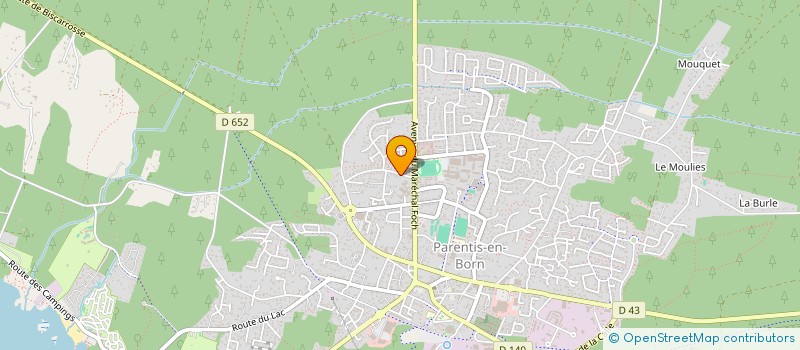 localisation de l'entreprise MONSIEUR PHILIPPE GOUX  PARENTIS-EN-BORN