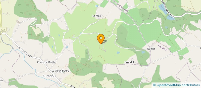 localisation de l'entreprise MONSIEUR PHILIPPE GRANAT  PENNE D'AGENAIS