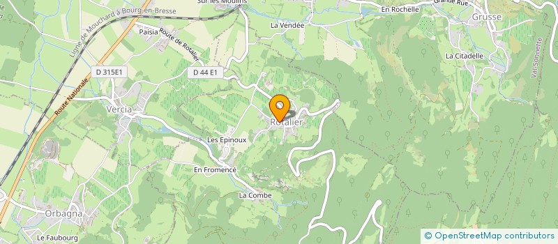 localisation de l'entreprise MONSIEUR PHILIPPE GRAND à ROTALIER