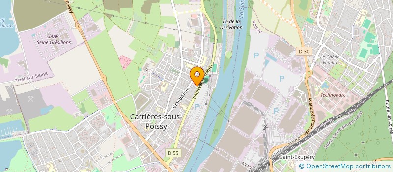 localisation de l'entreprise MONSIEUR PHILIPPE GRAND JANY à CARRIERES-SOUS-POISSY
