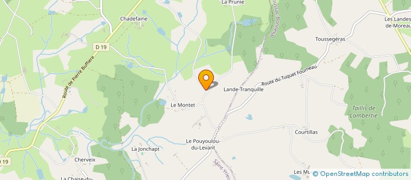 localisation de l'entreprise MONSIEUR PHILIPPE GRANDJEAN  COUSSAC-BONNEVAL