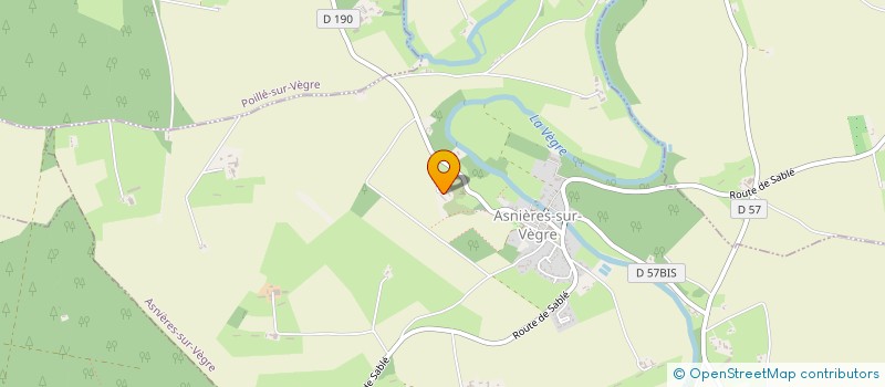 localisation de l'entreprise MONSIEUR PHILIPPE GRANDRY  ASNIERES SUR VEGRE