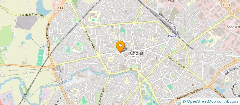 localisation de l'entreprise MONSIEUR PHILIPPE GRANGER à CHOLET