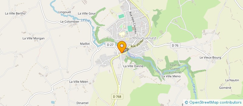 localisation de l'entreprise MONSIEUR PHILIPPE GRASLAND à PLOUGUENAST-LANGAST