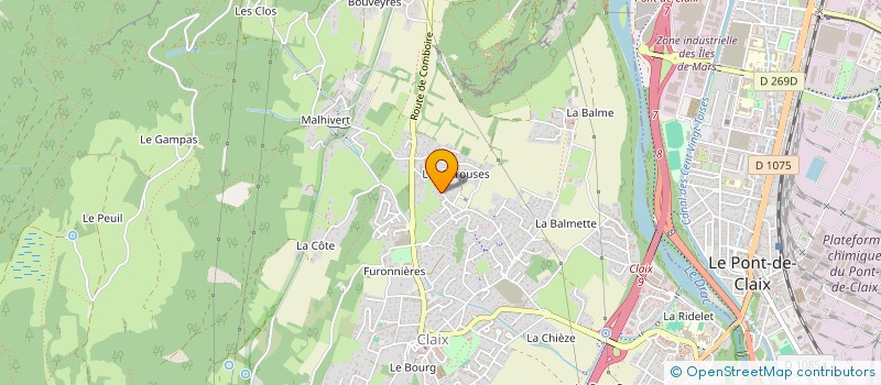 localisation de l'entreprise MONSIEUR PHILIPPE GRATTEAU  CLAIX