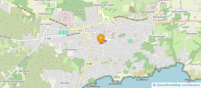 localisation de l'entreprise MONSIEUR PHILIPPE GRAVIER à CROZON