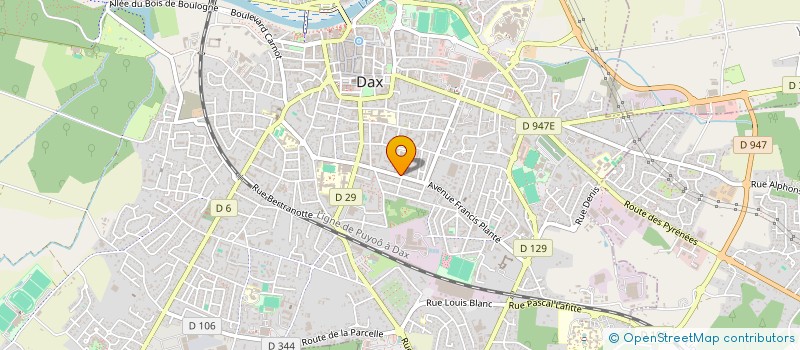 localisation de l'entreprise MONSIEUR PHILIPPE GRAVISSE à DAX