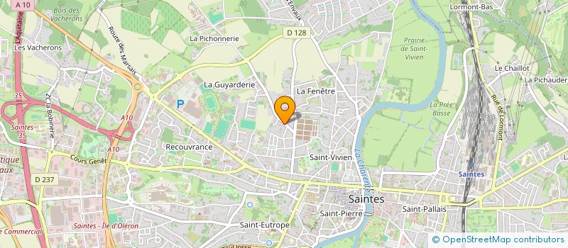 localisation de l'entreprise MONSIEUR PHILIPPE GRELAUD  SAINTES