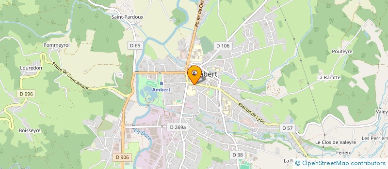 localisation de l'entreprise MONSIEUR PHILIPPE GRENIER  AMBERT