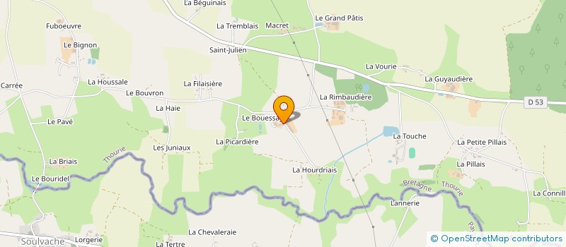 localisation de l'entreprise MONSIEUR PHILIPPE GRIGNON à THOURIE