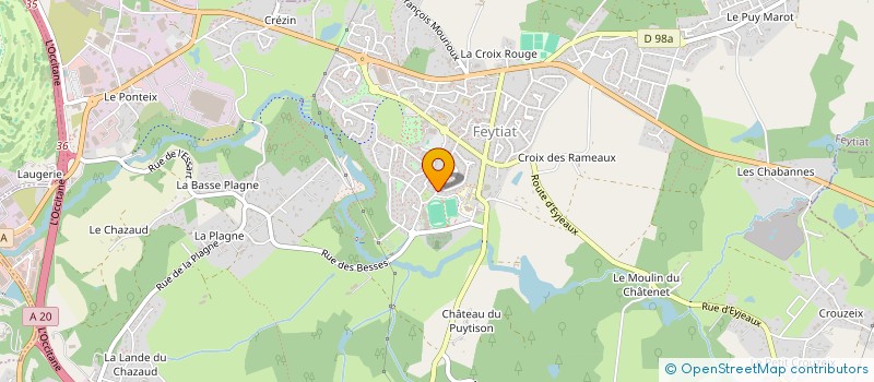 localisation de l'entreprise MONSIEUR PHILIPPE GRIMAUD  FEYTIAT