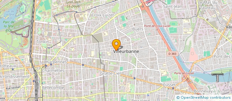 localisation de l'entreprise MONSIEUR PHILIPPE GRIMAUD  VILLEURBANNE