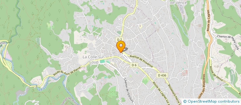 localisation de l'entreprise MONSIEUR PHILIPPE GRISET à LA COLLE-SUR-LOUP
