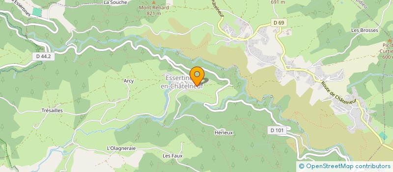 localisation de l'entreprise MONSIEUR PHILIPPE GRIVOT  CHALAIN-D'UZORE