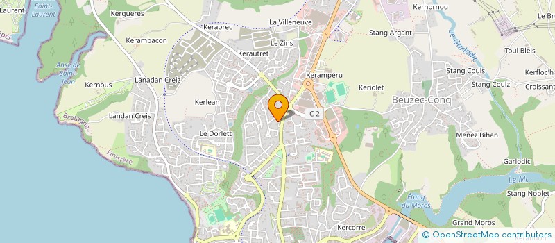 localisation de l'entreprise MONSIEUR PHILIPPE GROLLEAU  CONCARNEAU